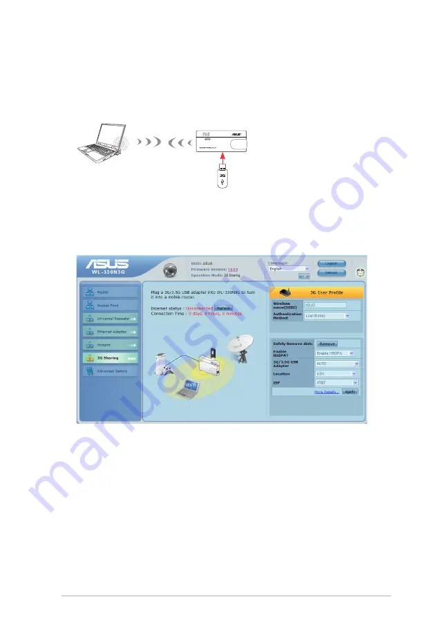 Asus WL-330N3G User Manual Download Page 37