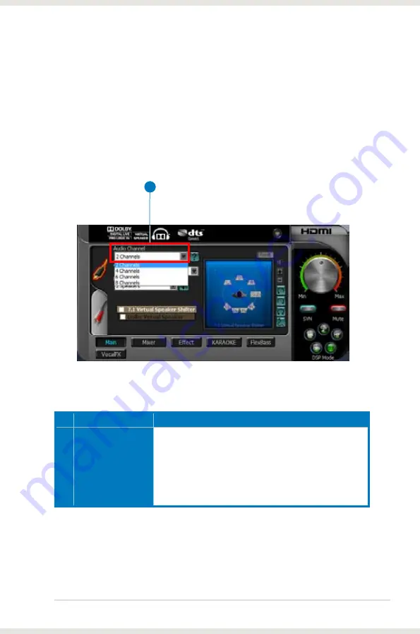 Asus Xonar HDAV Slim User Manual Download Page 21