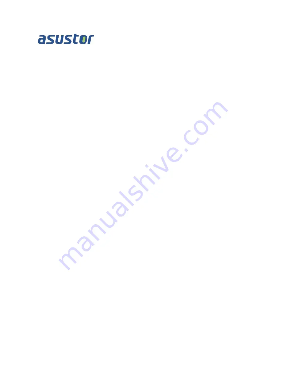 ASUSTOR AS6 Series Installation Manual Download Page 1