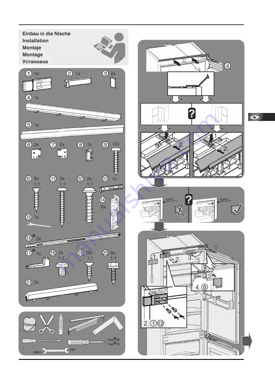 Atag 838947 Installation Instructions Manual Download Page 21