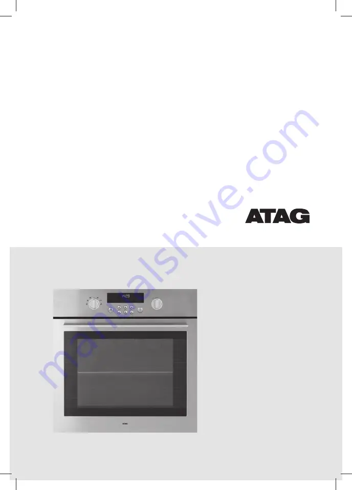 Atag DX6211B Скачать руководство пользователя страница 1