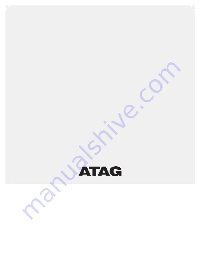 Atag WU9011RMM Instructions For Use Manual Download Page 1