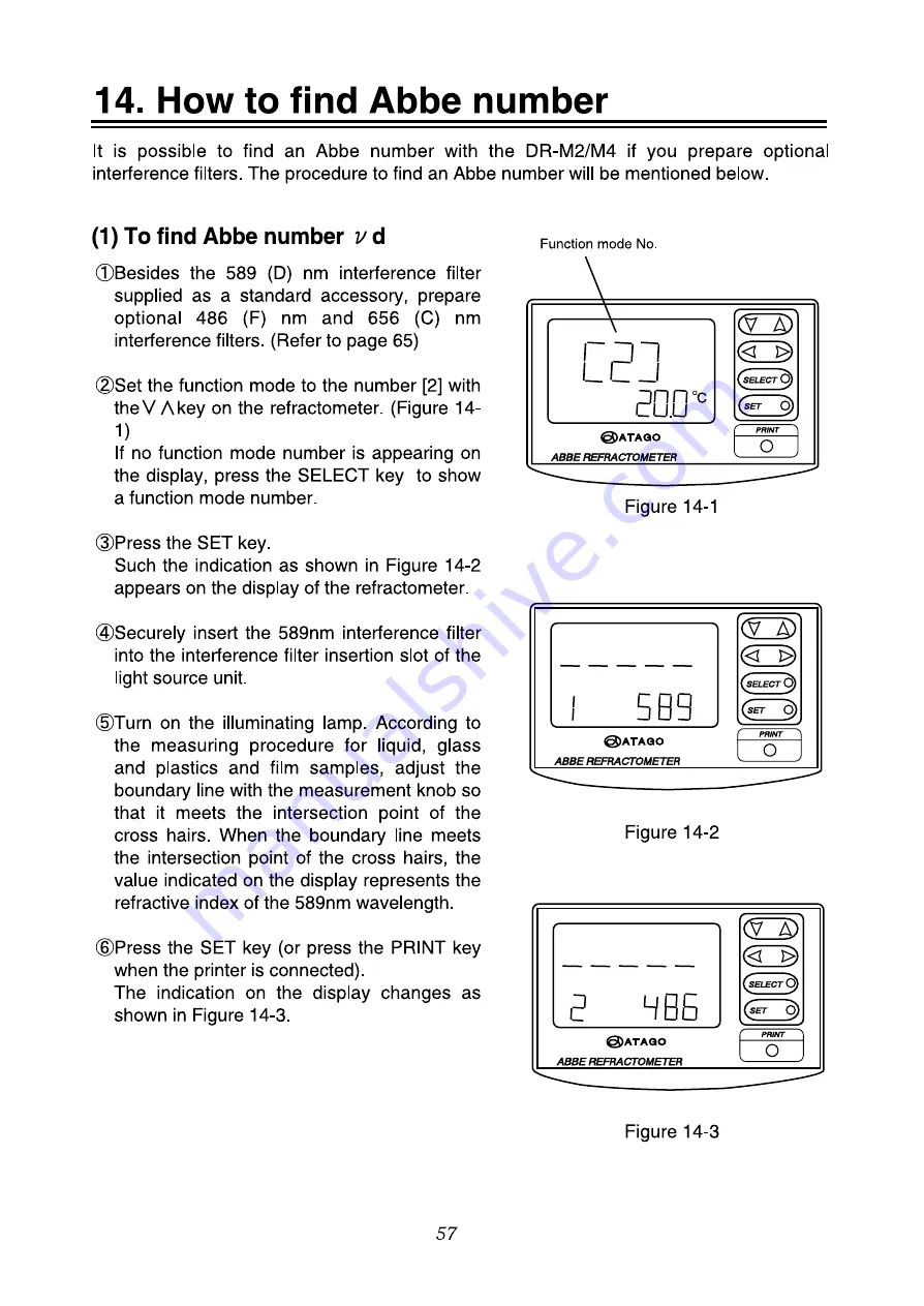 ATAGO 1410 Instruction Manual Download Page 59