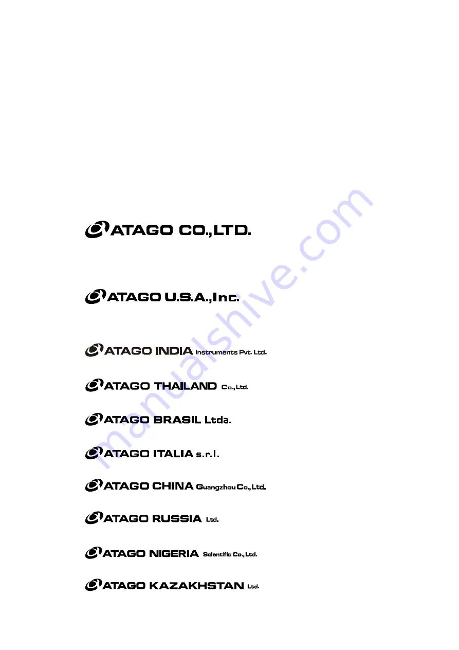 ATAGO 1410 Instruction Manual Download Page 74