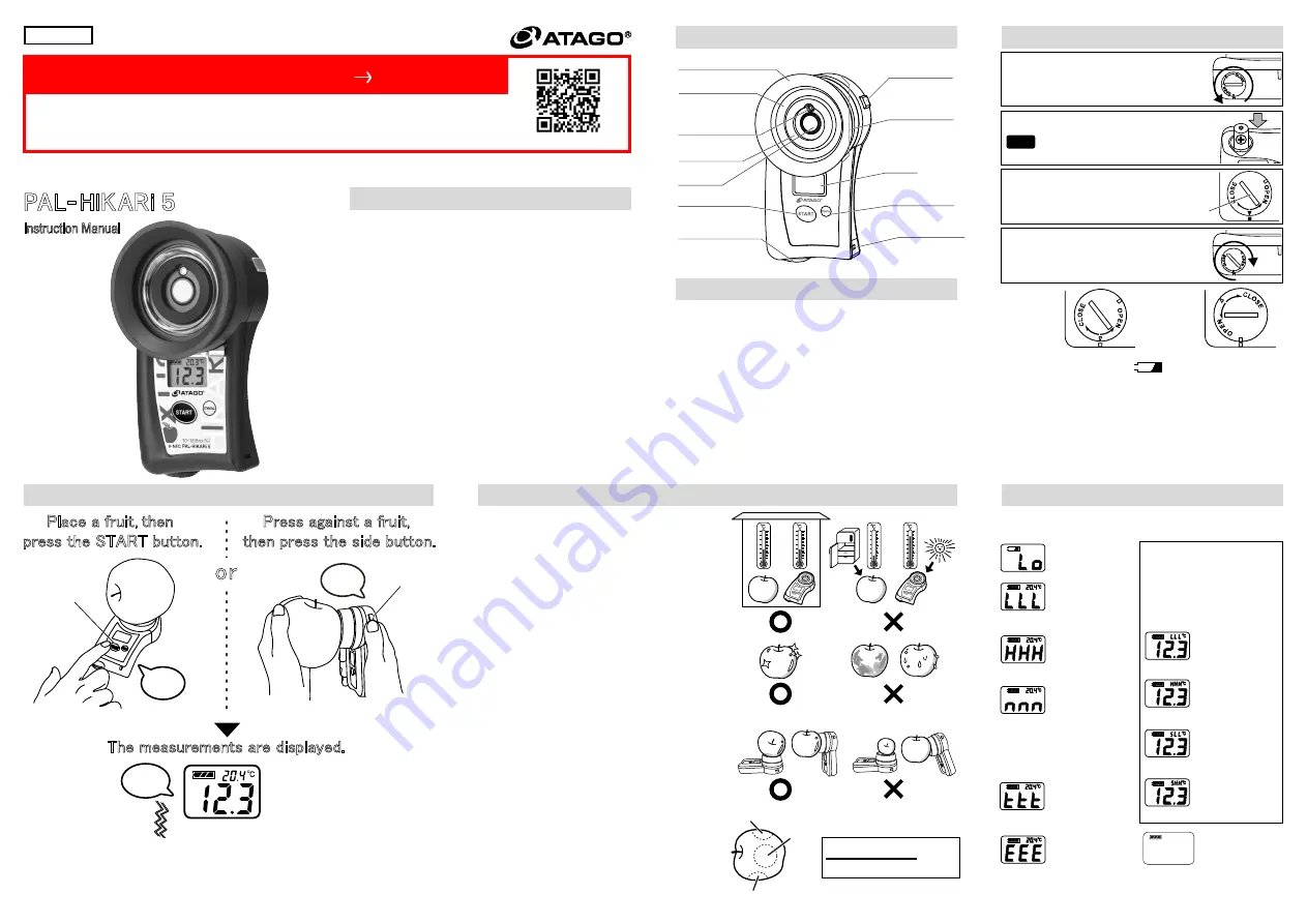 ATAGO PAL-HIKARi 5 Instruction Manual Download Page 1