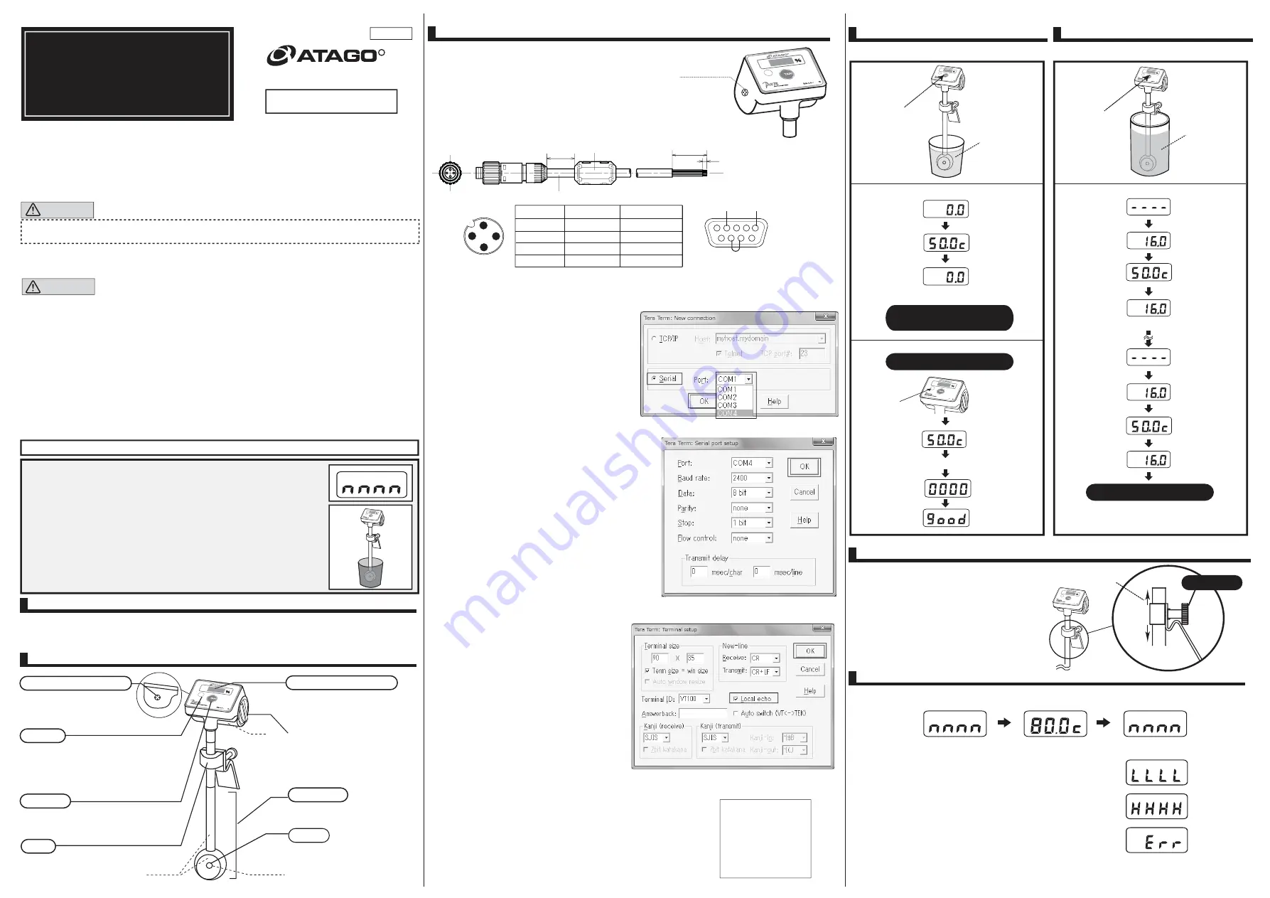 ATAGO PAN-1DC Instruction Manual Download Page 1