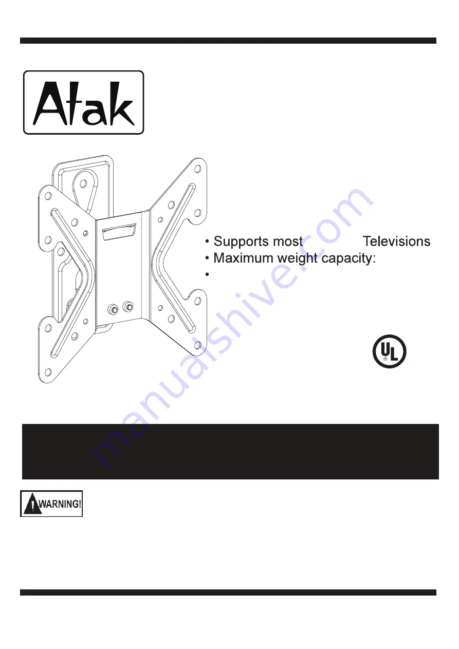 Atak AXS2040 Installation Manual Download Page 1