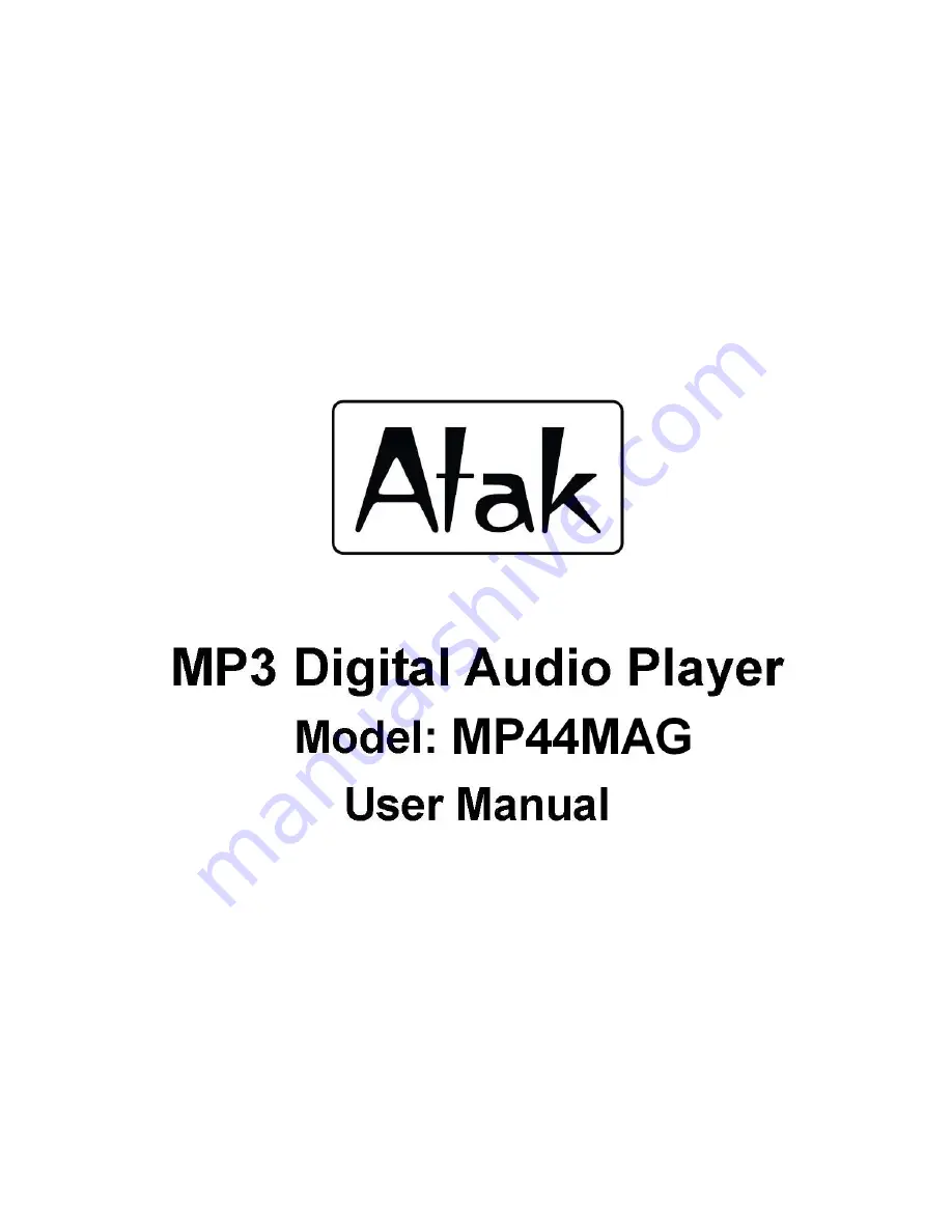 Atak MP44MAG User Manual Download Page 1