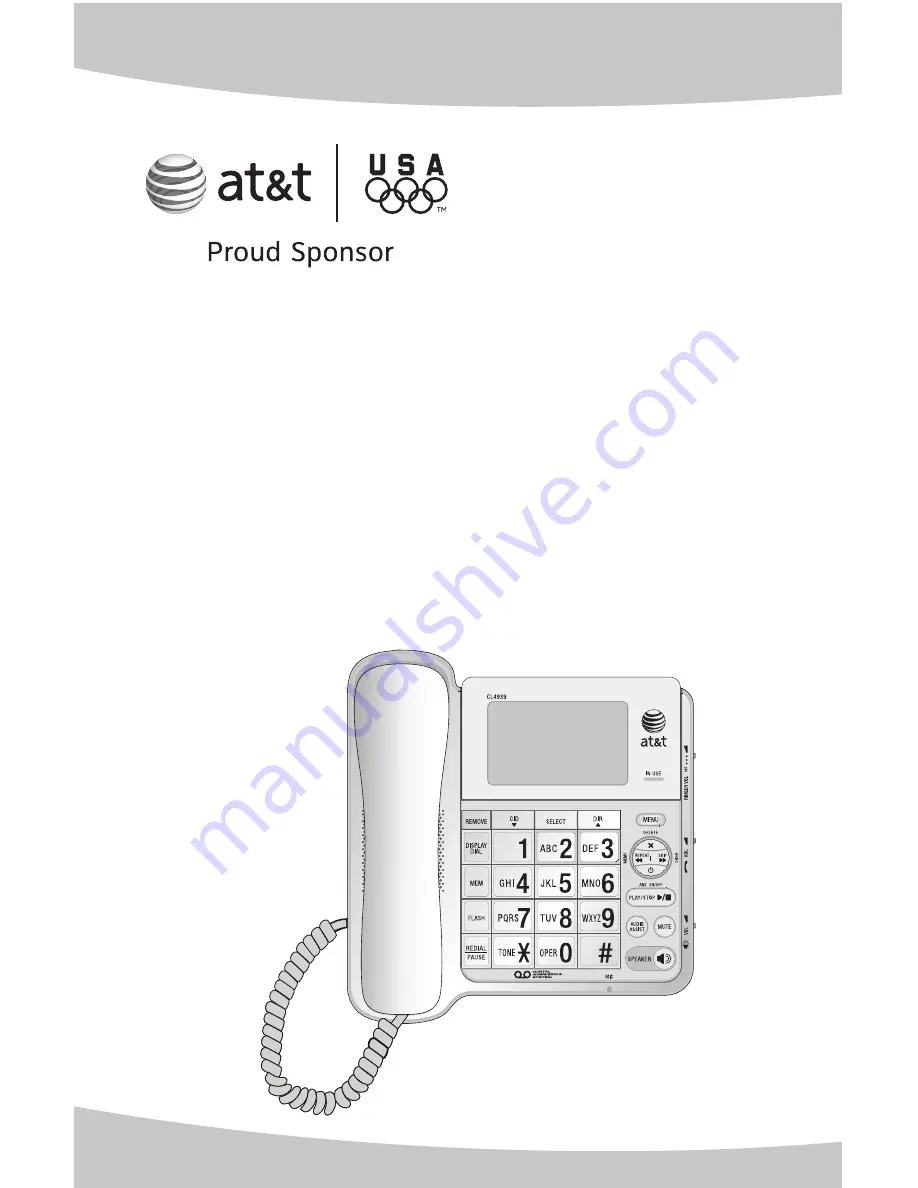 AT&T CL4939 Скачать руководство пользователя страница 1