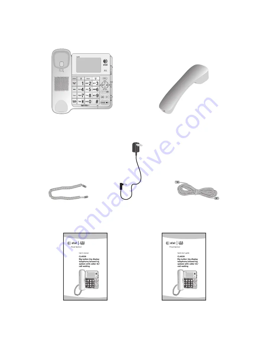 AT&T CL4939 User Manual Download Page 3