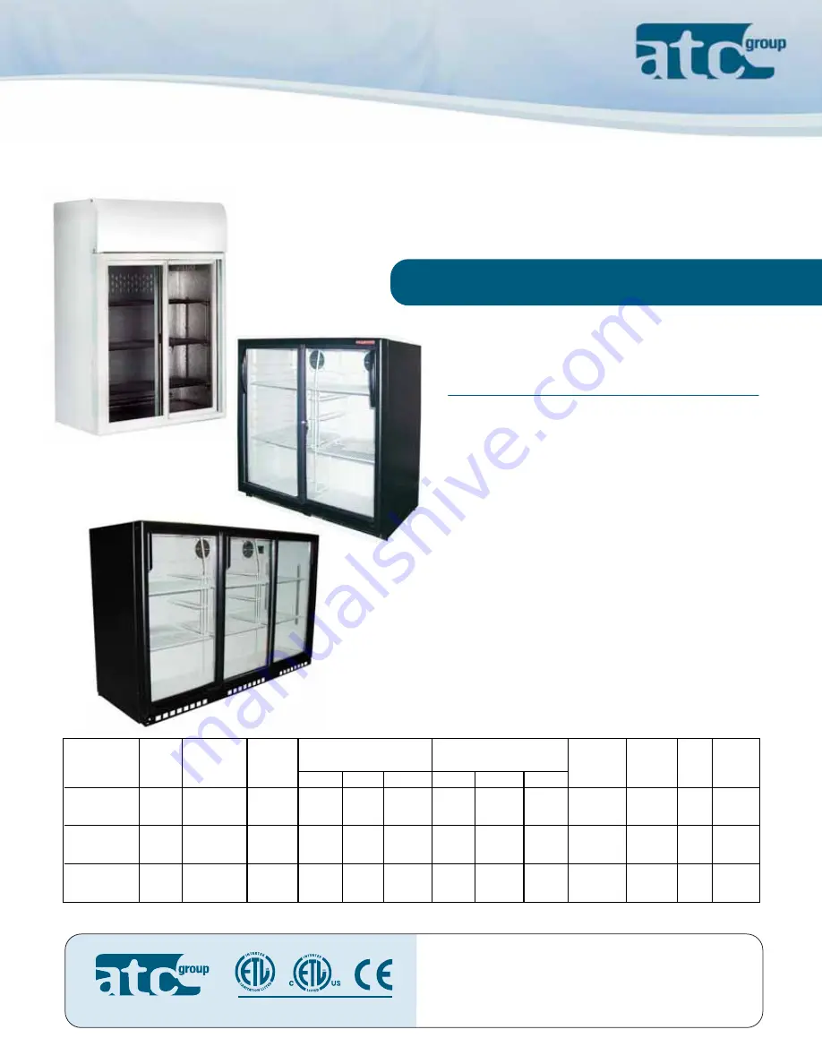 ATC Group CMV-105 Specification Sheet Download Page 1