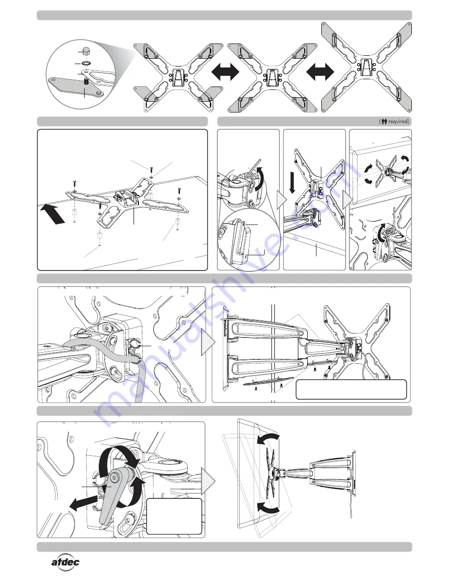 Atdec telehook TH-2050-VFM Installation Instructions Download Page 2