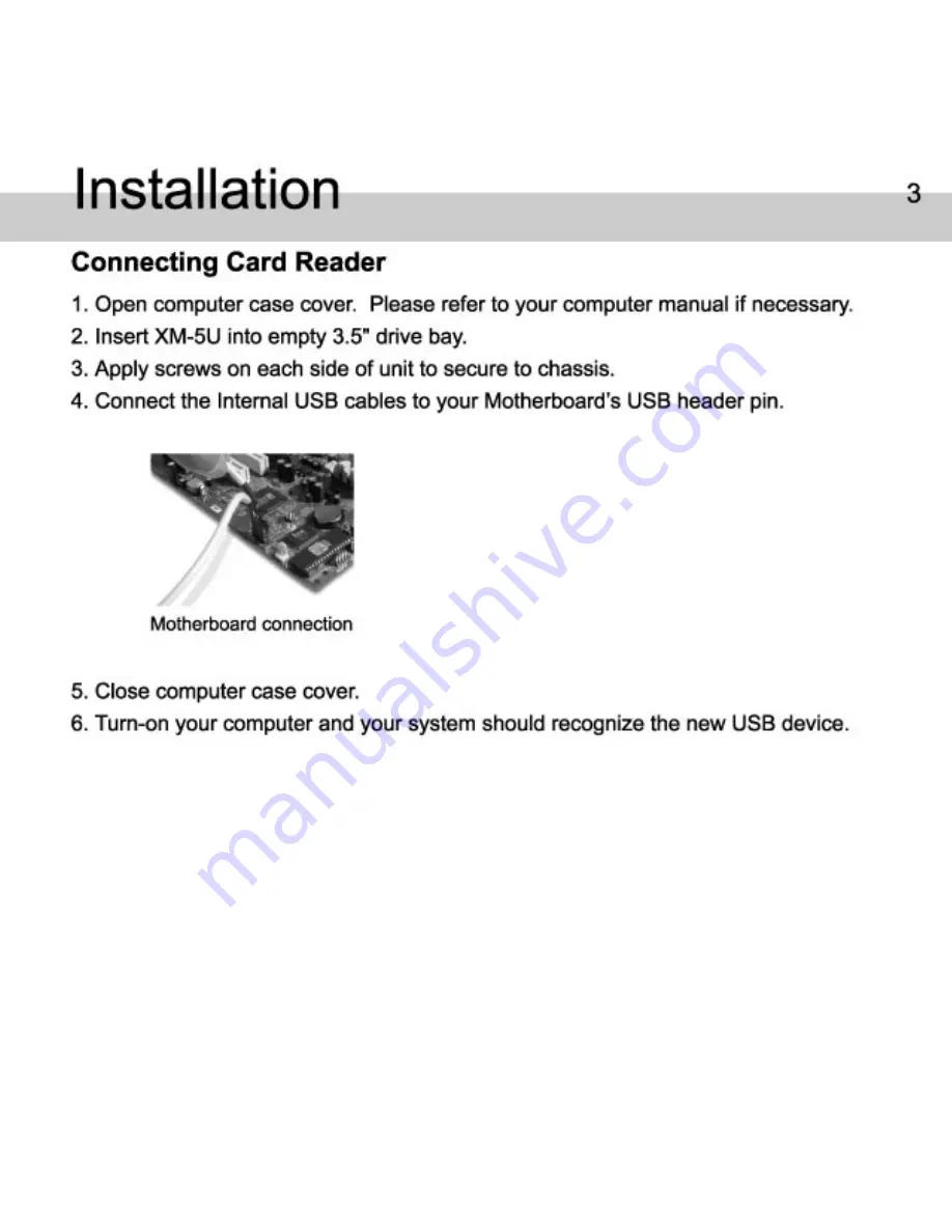 Atech Flash Technology XM-5U User Manual Download Page 4