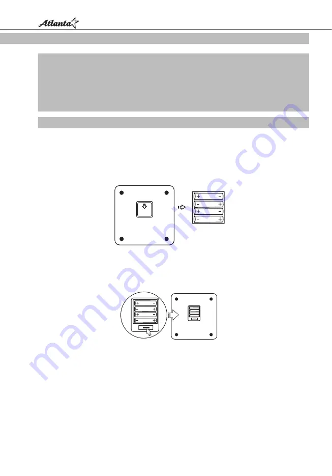 Atlanta ATH-6163 Instruction Manual Download Page 10