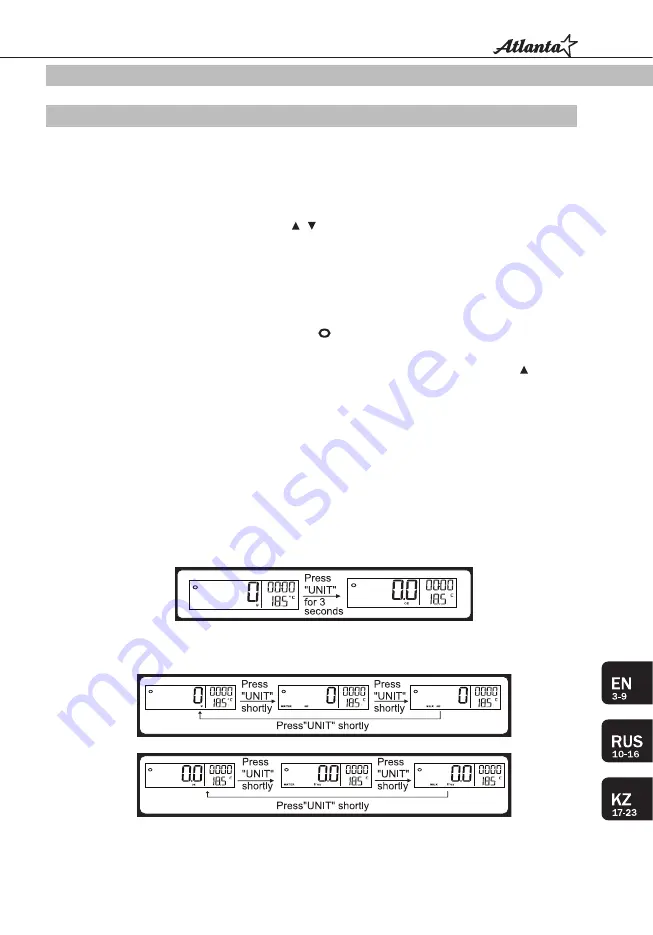 Atlanta ATH-6191 Instruction Manual Download Page 13