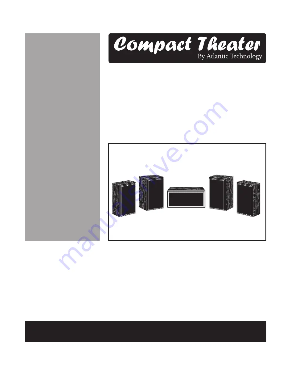 Atlantic Technology Compact Theater High Performance Compact Manual Download Page 1