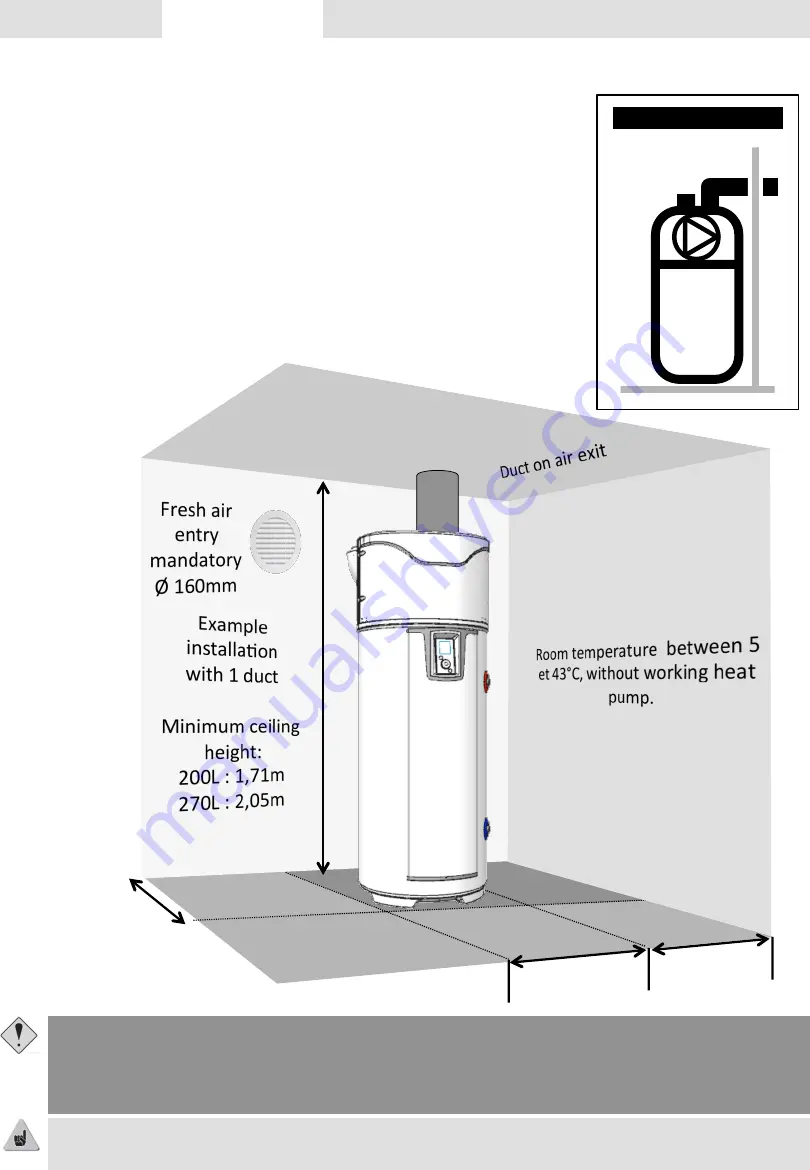 Atlantic HPWH 200 Lt Installation And Operation Manual Download Page 15