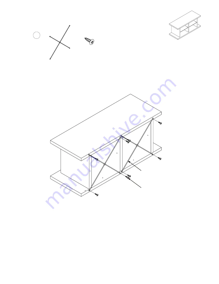 Atlantic Solo TV stand Assembly Instructions Manual Download Page 7