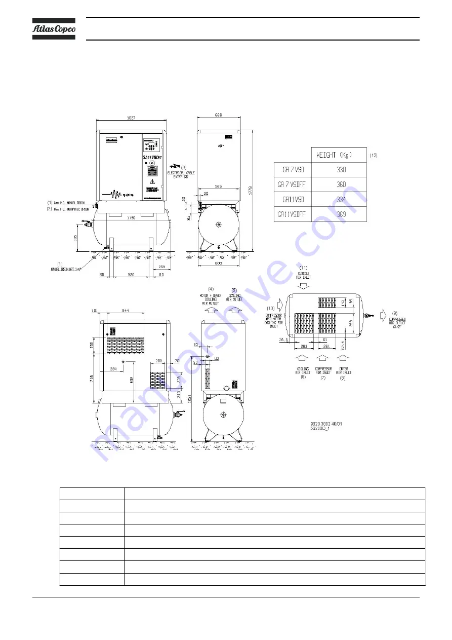 Atlas Copco GA 11 VSD Instruction Book Download Page 46