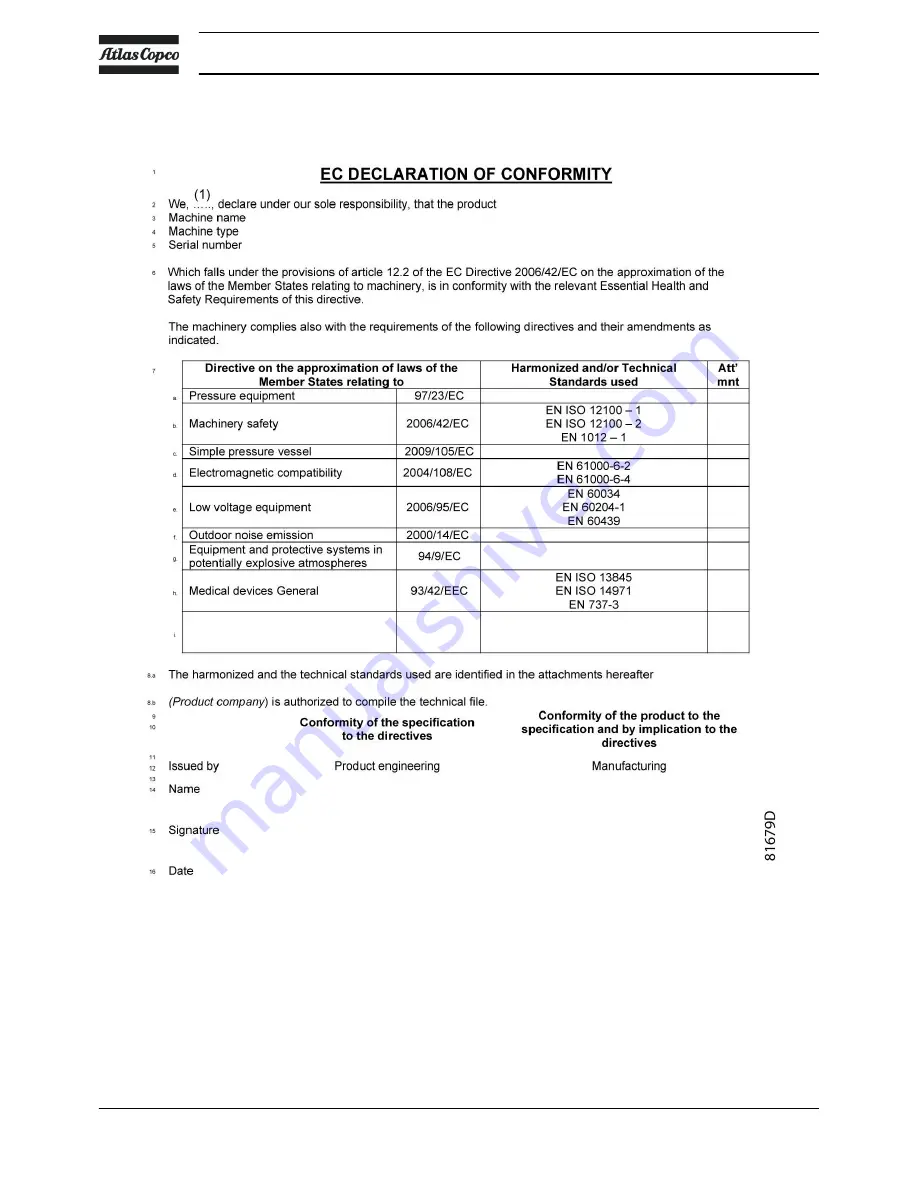 Atlas Copco GX 2 EP Instruction Book Download Page 72