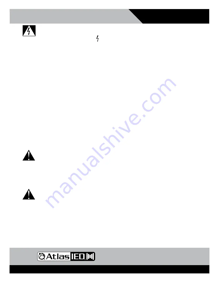 AtlasIED AL2450 Owner'S Manual Download Page 4