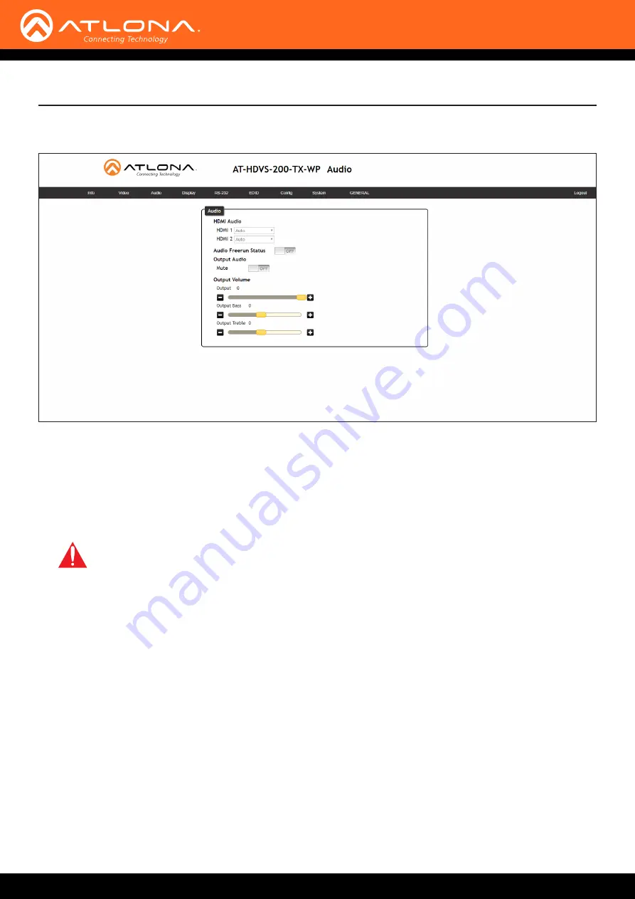 Atlona AT-HDVS-200-TX-WP Manual Download Page 22