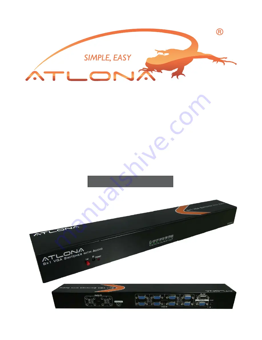 Atlona AT-PC81A User Manual Download Page 1