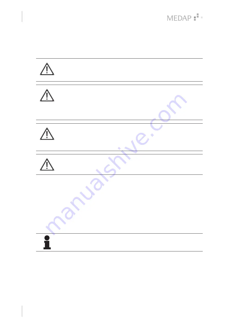 Atmos MEDAP FINA DFLOW Operating Instructions Manual Download Page 16