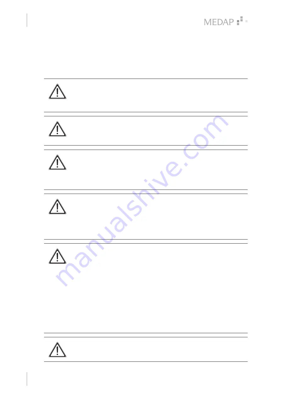 Atmos MEDAP FINA DFLOW Operating Instructions Manual Download Page 22