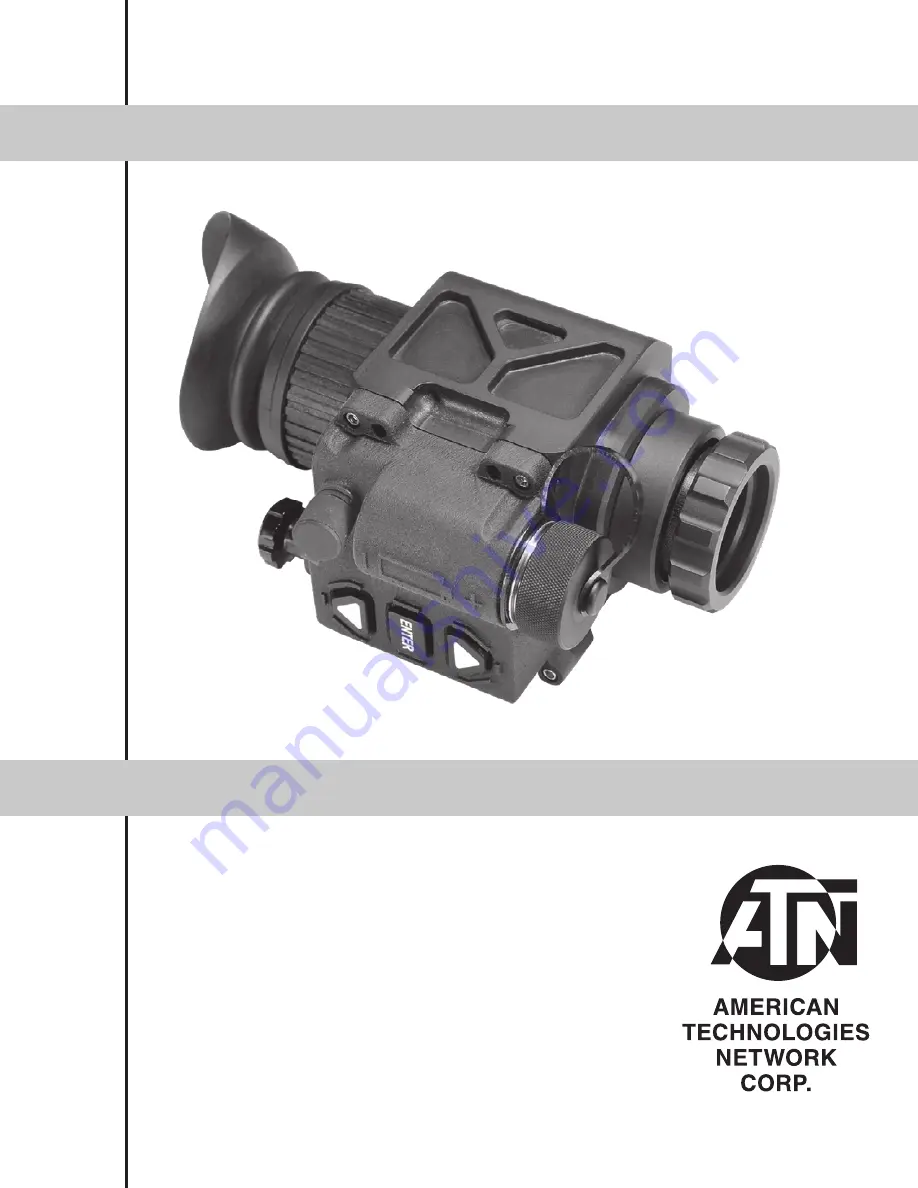 ATN OTS-X Series Operator'S Manual Download Page 1