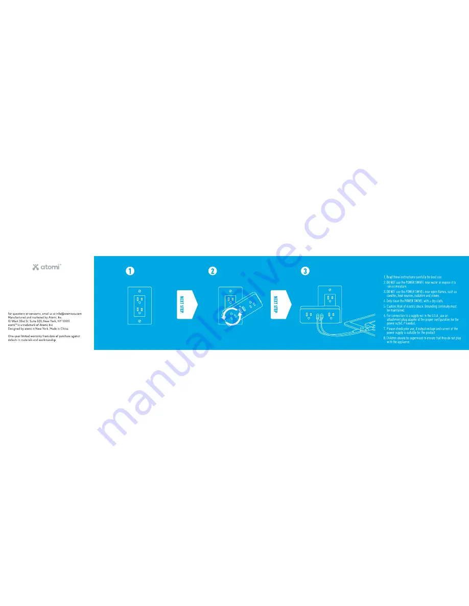 ATOMI AT1047 Welcome Manual Download Page 2