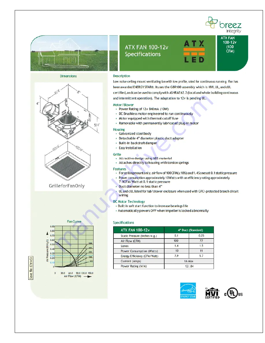 ATX AL-FF-100 Manual Download Page 13