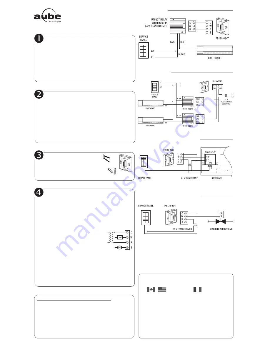 Aube Technologies Power Base PB1 30-024T Скачать руководство пользователя страница 1