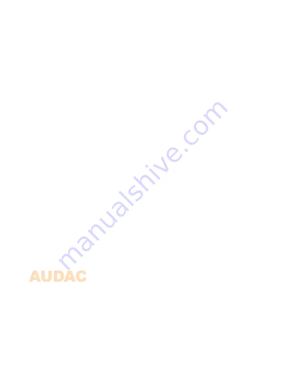 AUDAC MWX65 User Manual & Installation Manual Download Page 18