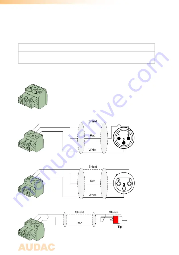 AUDAC SourceCon MMP40 User Manual Download Page 8