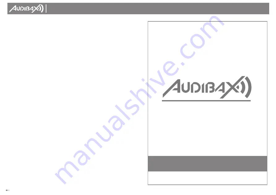 Audibax 7427244398602 User Manual Download Page 7