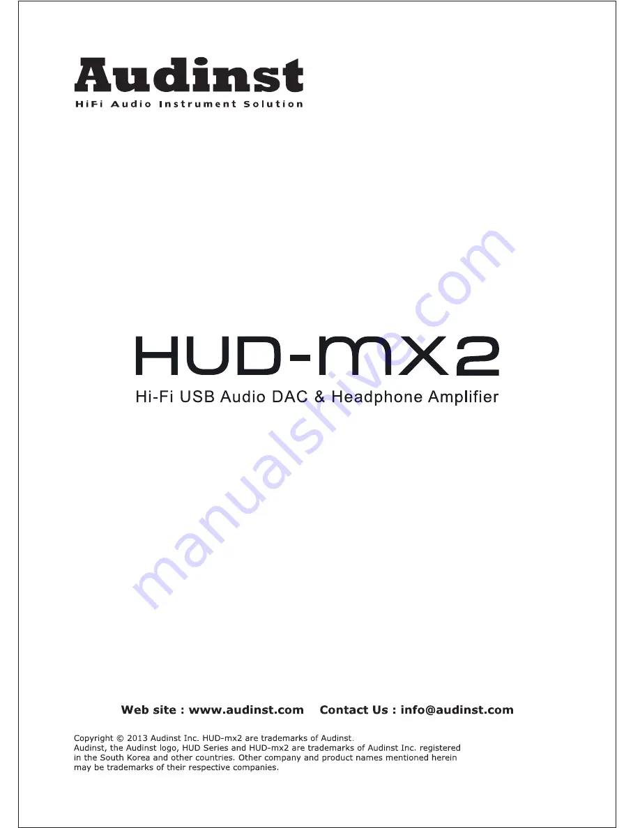 Audinst HUD-MX2 Manual Download Page 20