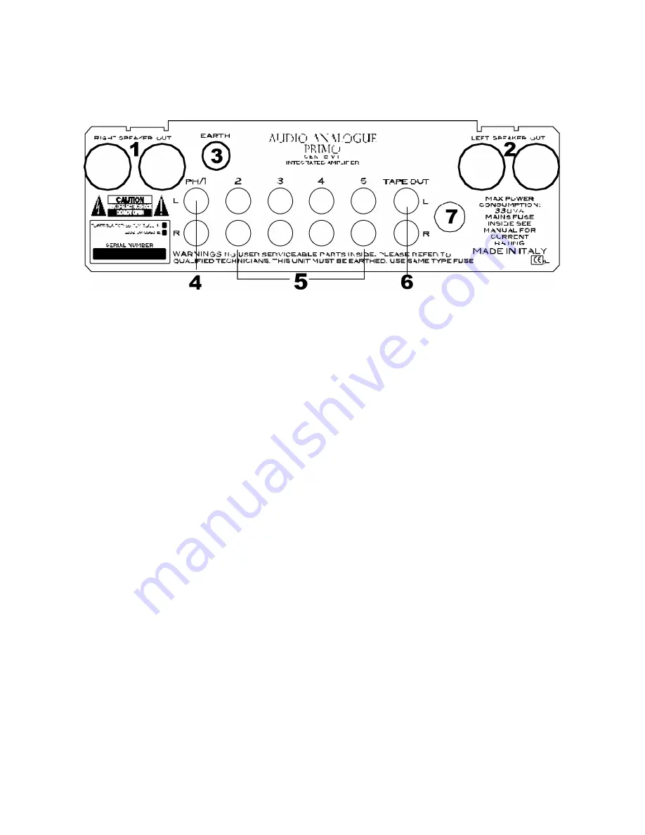 Audio Analogue Cento VT Скачать руководство пользователя страница 7