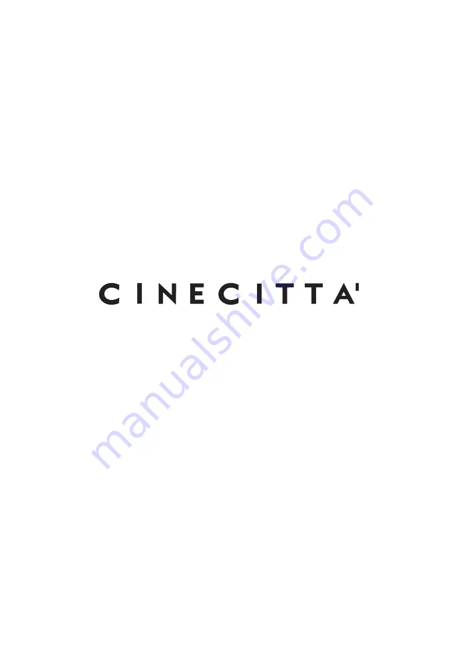 Audio Analogue Cinecitta Manual Download Page 1