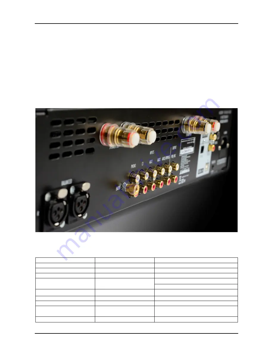 Audio Analogue FORTISSIMO User Manual Download Page 7