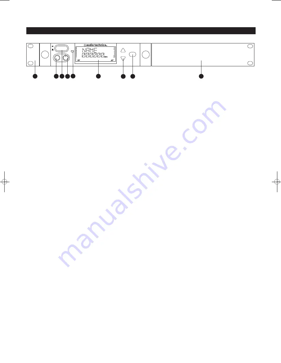 Audio Technica Artist Elite 4000 Series Installation And Operation Manual Download Page 11