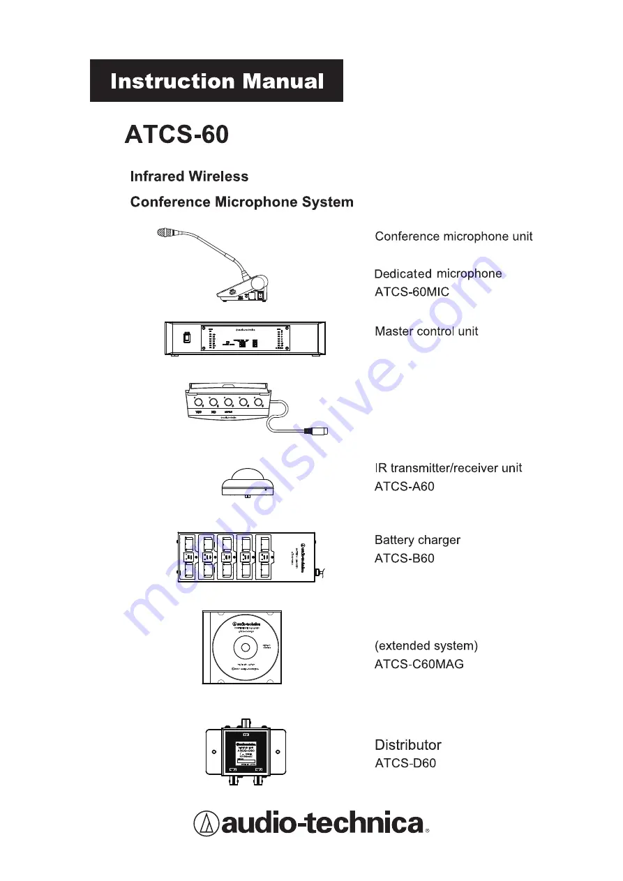 Audio Technica ATCS-60 Скачать руководство пользователя страница 1