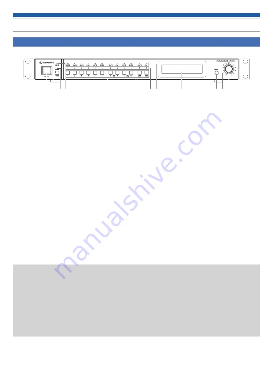 Audio Technica ATDM-1012 User Manual Download Page 9