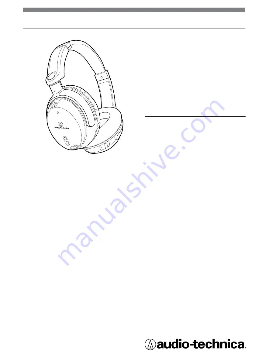 Audio Technica ATH-ANC9 QuietPoint User Manual Download Page 1