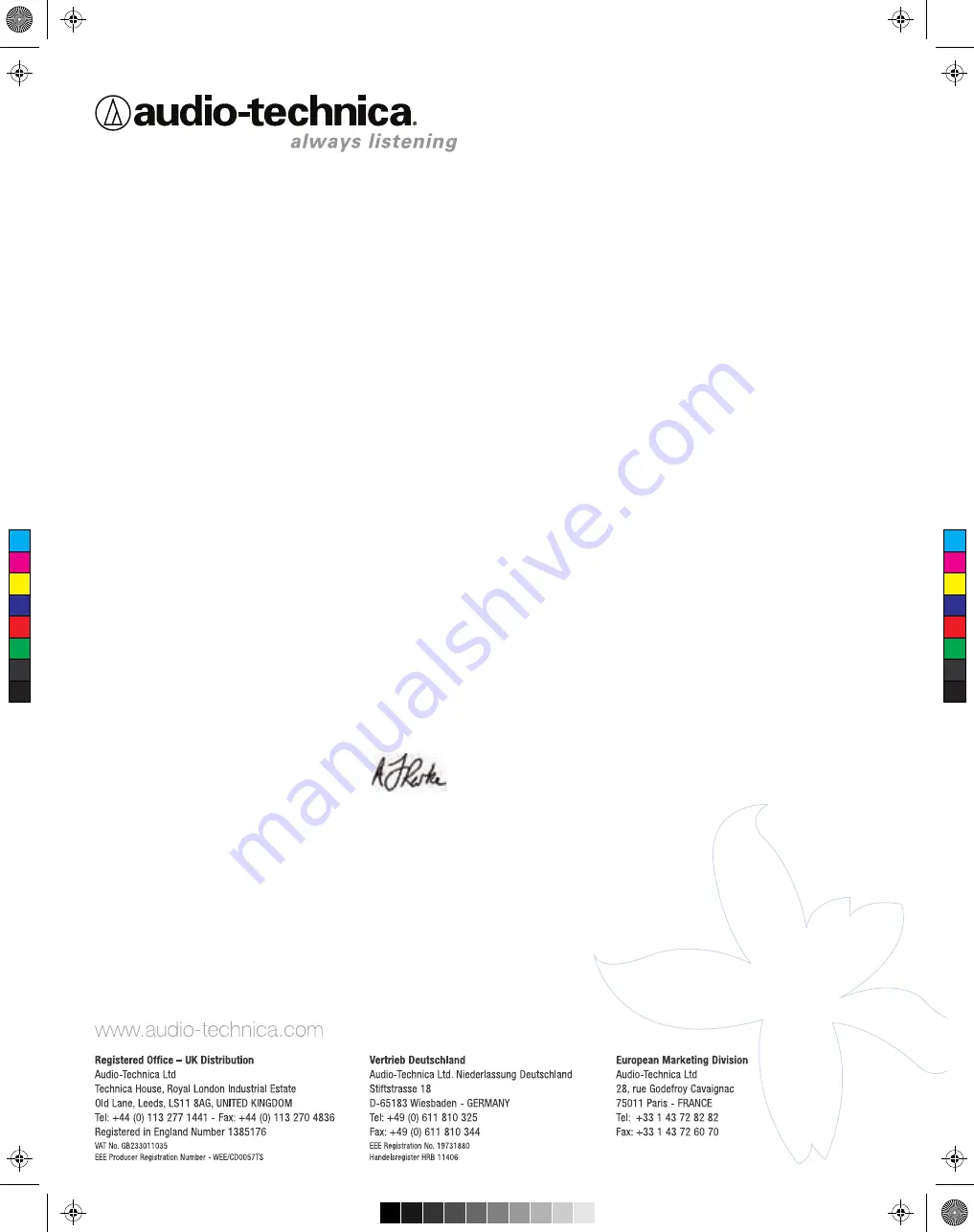 Audio Technica ATW-1662 Installation And Operation Manual Download Page 14