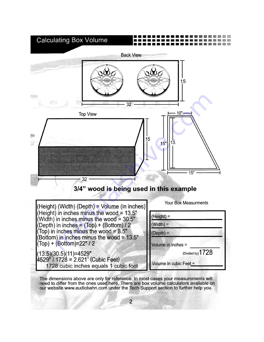 AudioBahn A16000V Operating Instructions Manual Download Page 32