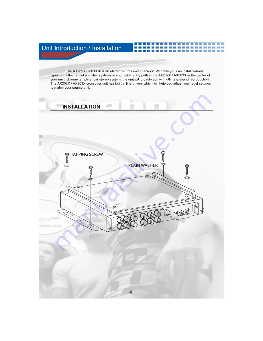 AudioBahn AX202P Скачать руководство пользователя страница 5