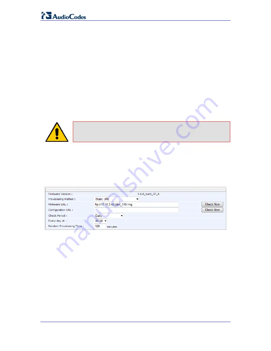 AudioCodes 310HD Administrator'S Manual Download Page 48