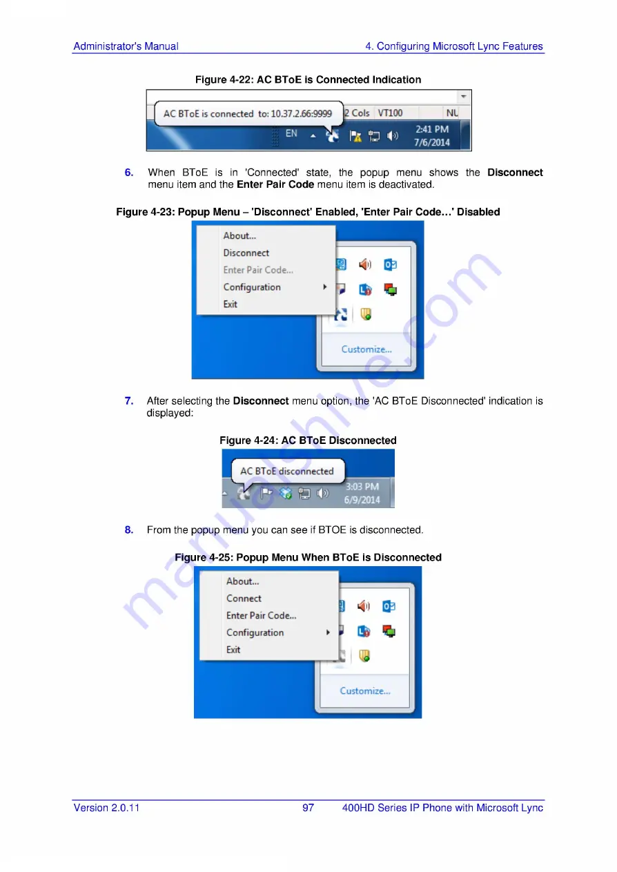 AudioCodes 420HD Скачать руководство пользователя страница 97