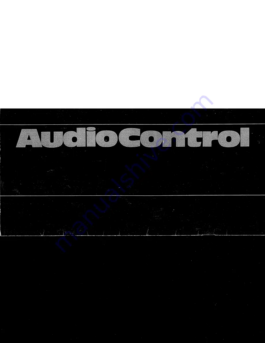 AudioControl 520 Owner'S Manual Download Page 1